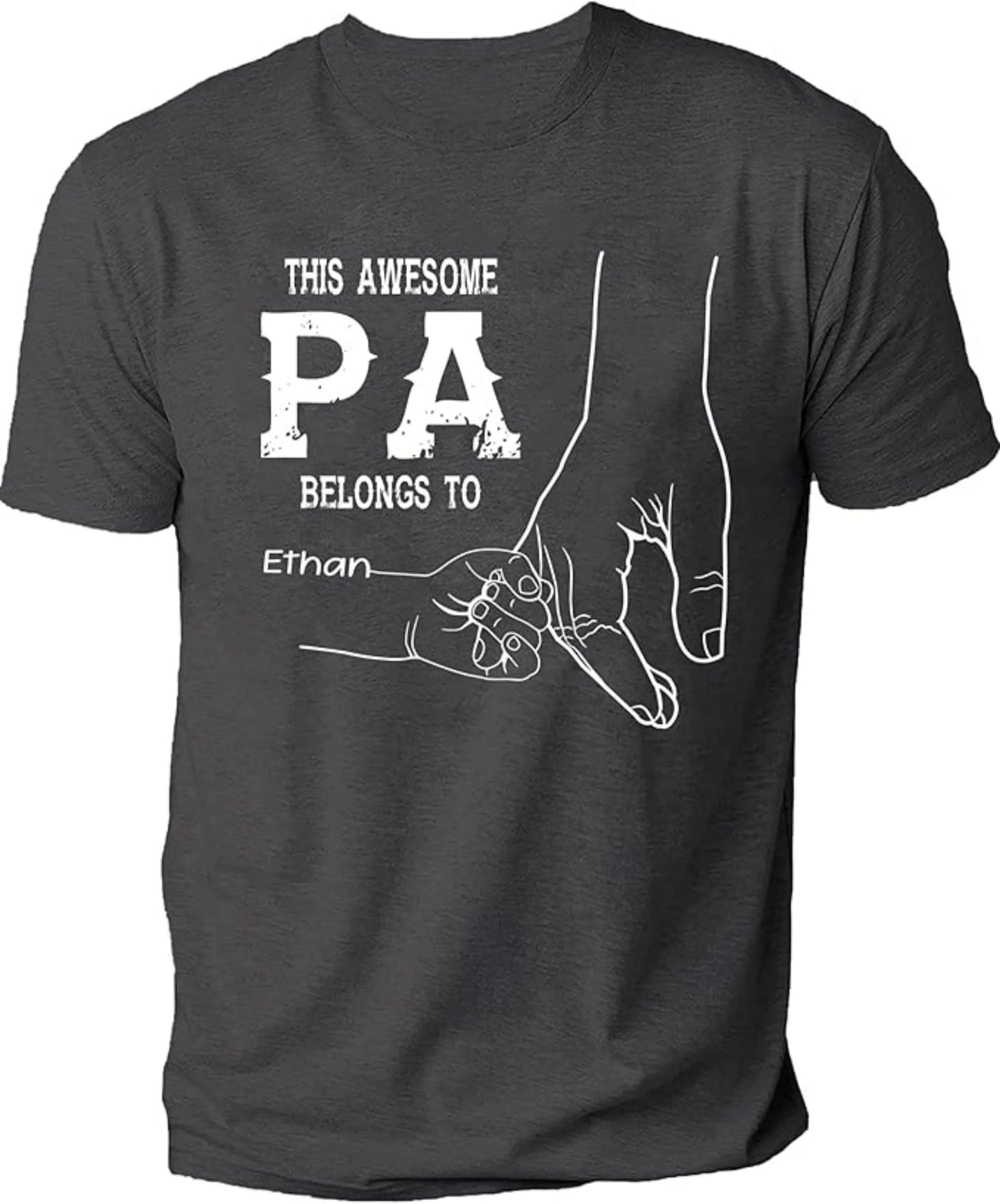 Personalize Best Grandpa Dad Ever Custom Fist Bump T Shirt