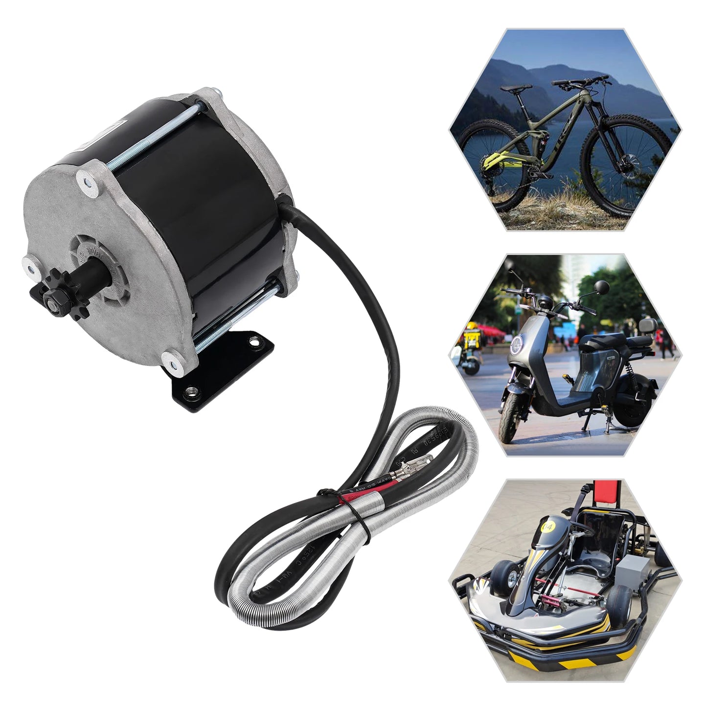 MY1018E D Brushed DC Motor 36V 500W For Electric Bikes