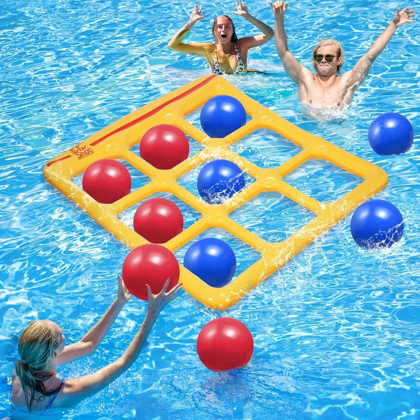 Inflatable Pool Game Set With 10 Balls For Adults Teens Kids 2 To 10 Players