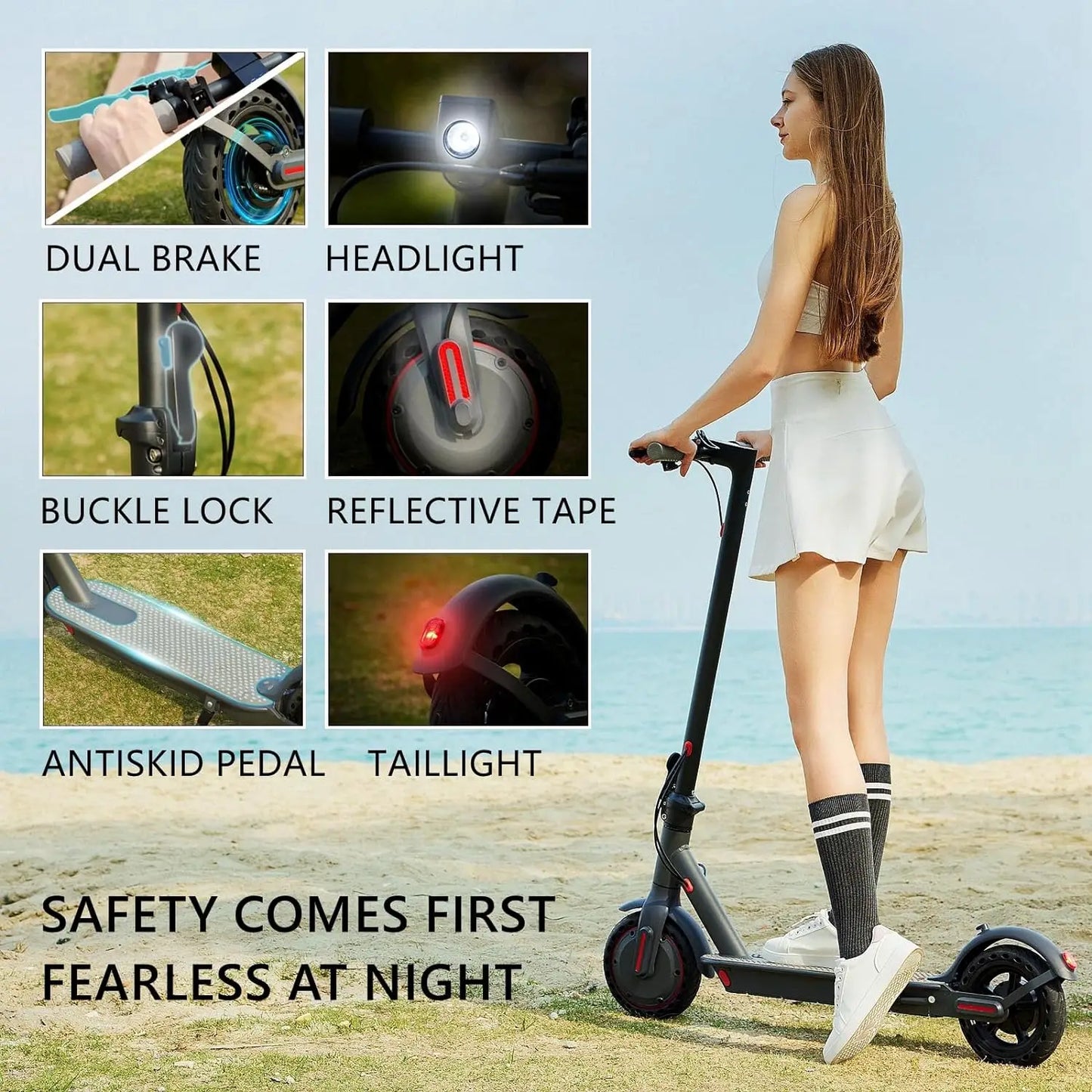 G5.0 Electric Scooter 36V 350W Foldable Long Range 21 Miles