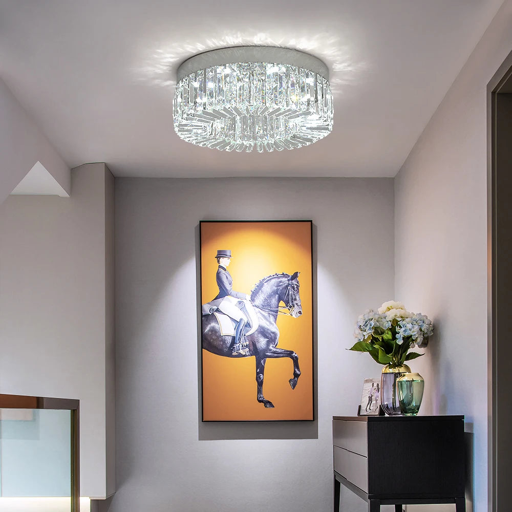 VETRULUS Crystal Ceiling Light Lux Modern Chandelier For Living Room