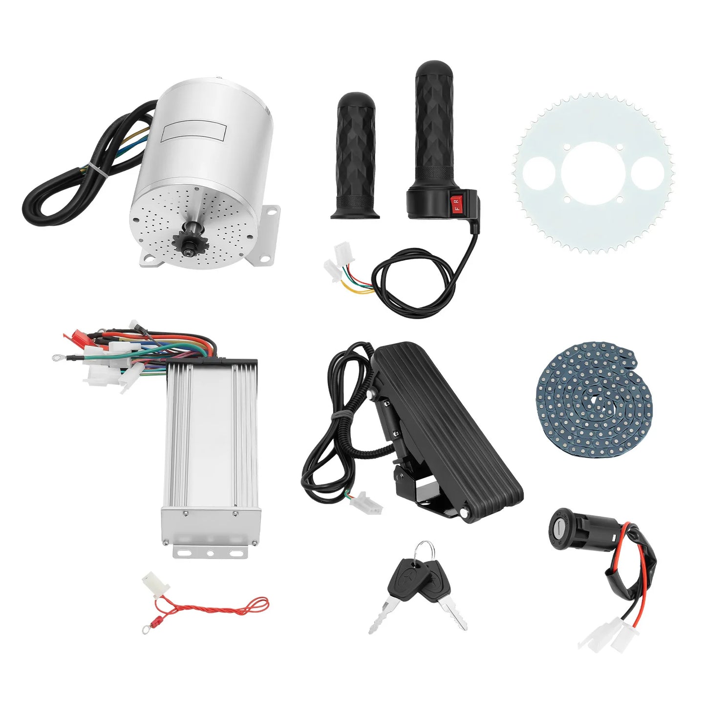 Noned 3KW Brushless Motor Kit 48-72V For E-Bikes Scooters