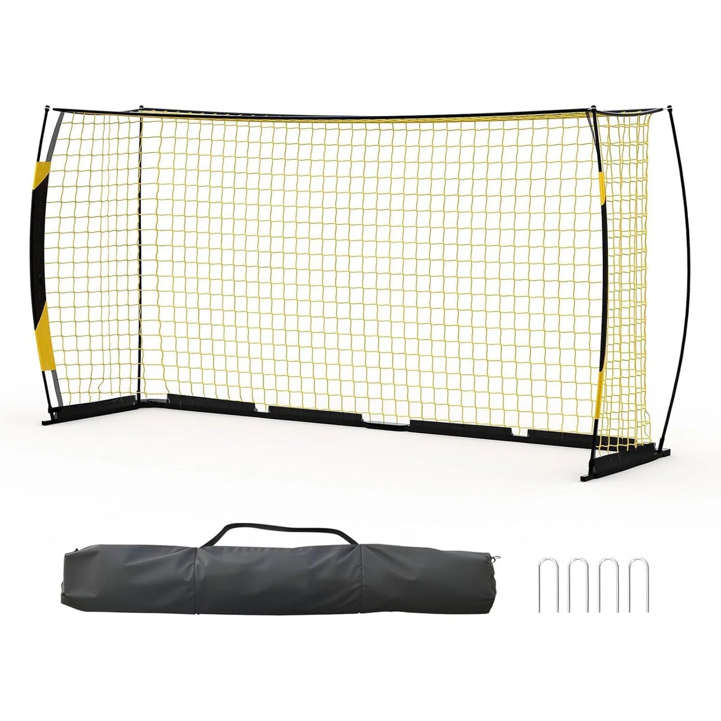 Himiss 12x6ft Heavy Duty Foldable Portable Soccer Goal Net