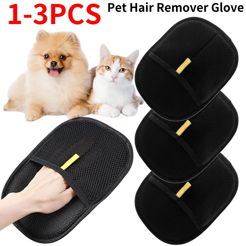 APWIKOGERH Pet Grooming Deshedding Glove For Dog Cat Rabbit