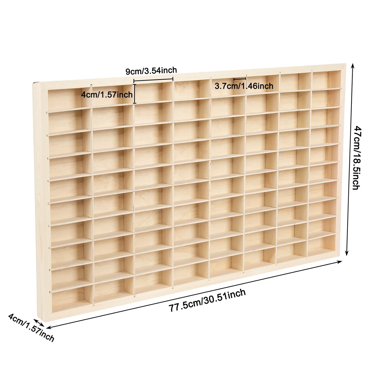 Wood Display Shelf For Diecast Cars Collectibles Storage