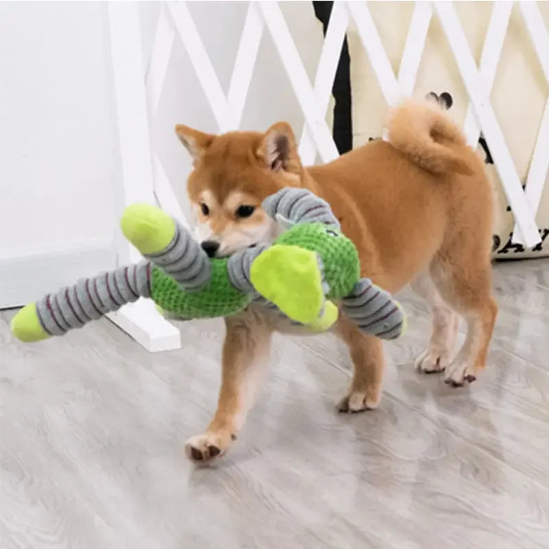 High-concerned Indestructible Large Dog Squeaky Plush Chew Toy For Training