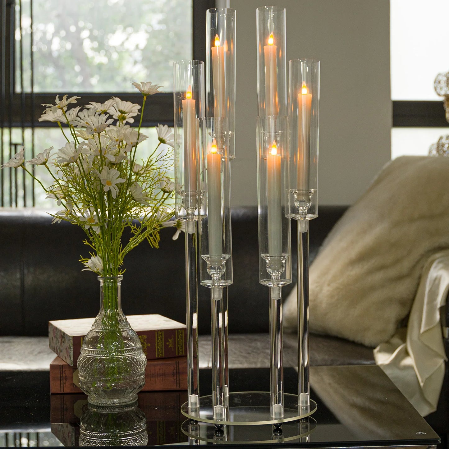 Vincigant 6 Arm Candlestick Candelabra Holder Set For Wedding Decor