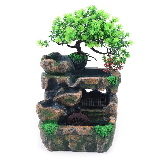 Indoor Room Fountain With Color Changing LED Lights
