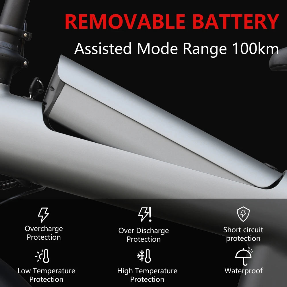 HX Q3 2000W Electric Bike 48V 20Ah Fat Tire OffRoad