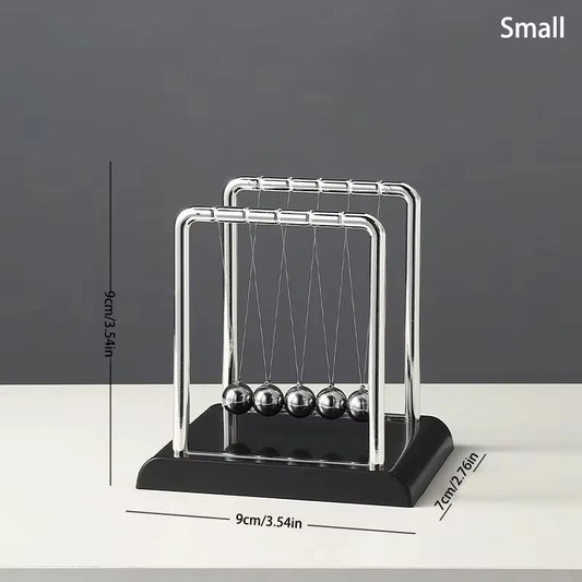 Cradle Balance Steel Ball Desk Toy Gift Gravity Pendulum Teaching Supplies Physics Science Metal Home Office Decoration
