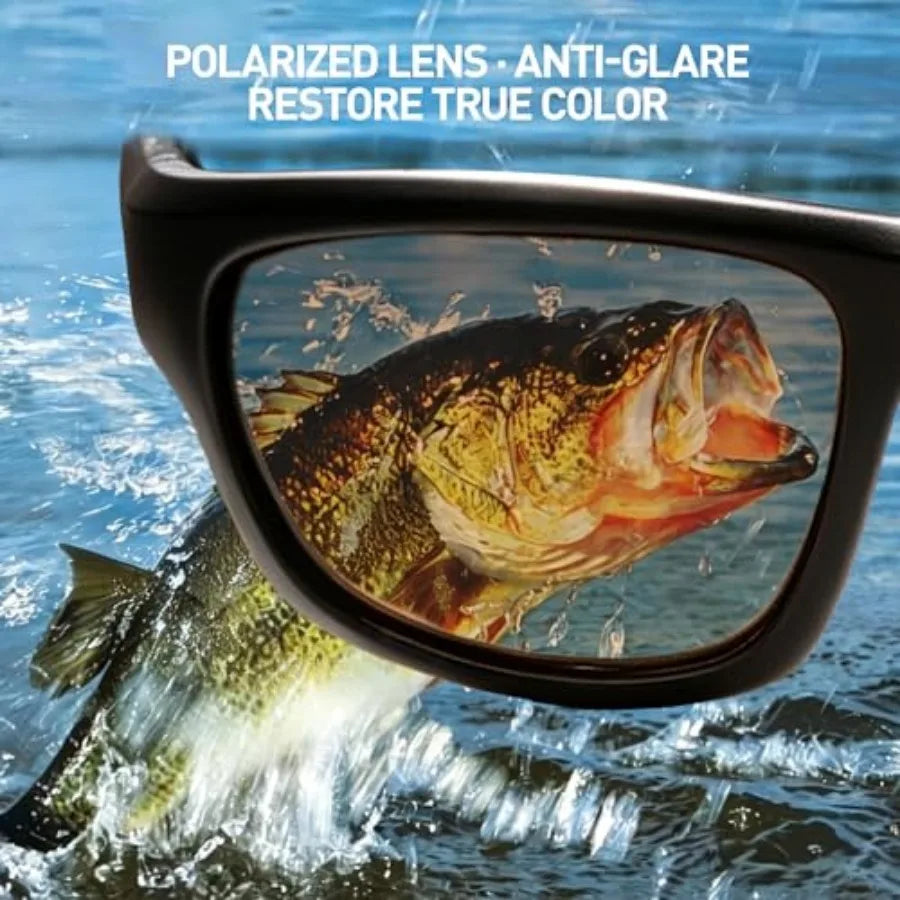 Corning Glass Polarized Sunglasses UV400 Anti-Glare, Scratch Resistant, Italian Design for Driving Fishing Outdoor
