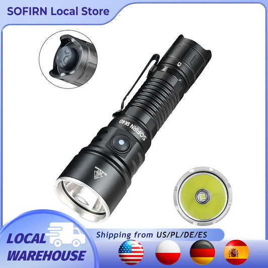 Sofirn SK40 SFT70 3200lm LED Tactical Flashlight With Spotlight