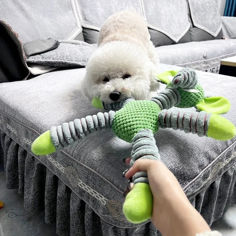 Indestructible Large Dog Squeaky Plush Toy For Chew Training