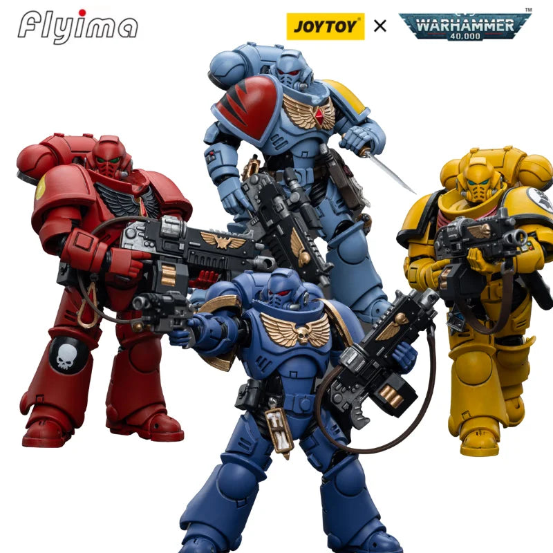 FlyimaBy Warhammer Intercessor Series 40K Action Figure 4-Piece Set