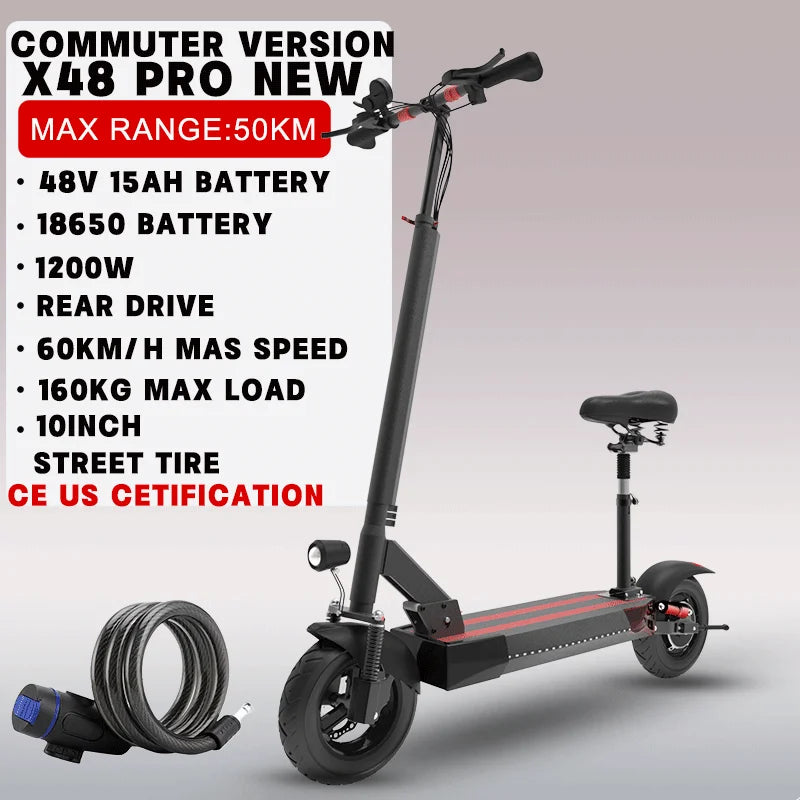 [8 models]10/11 Inch 48V-72V 1000W-6000W Electric Scooter 50-85km/h Fast E Scooter Off Road Electric Kick Scooter Foldable Adult