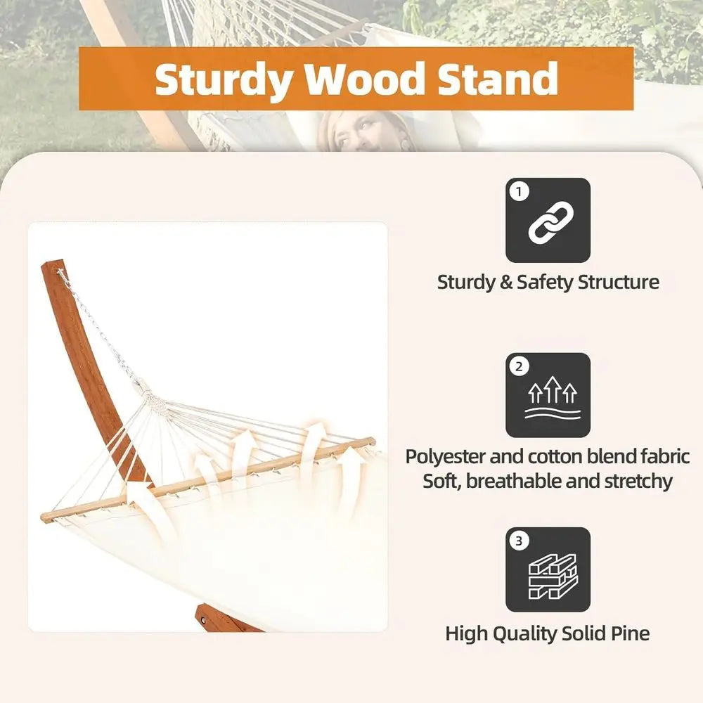 Heavy Duty Two Person Hammock Stand for Outdoor Relaxation