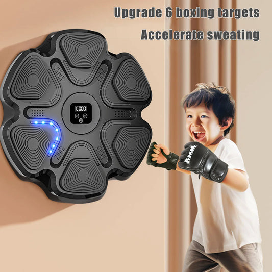 Wall Mounted Musical Boxing Machine Digital Target Training