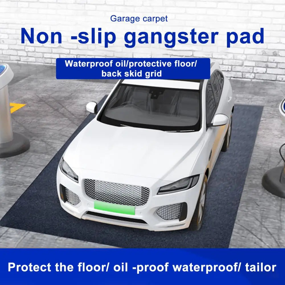 Rectangle Garage Floor Mat Under Car Oil Spill Absorbent Parking
