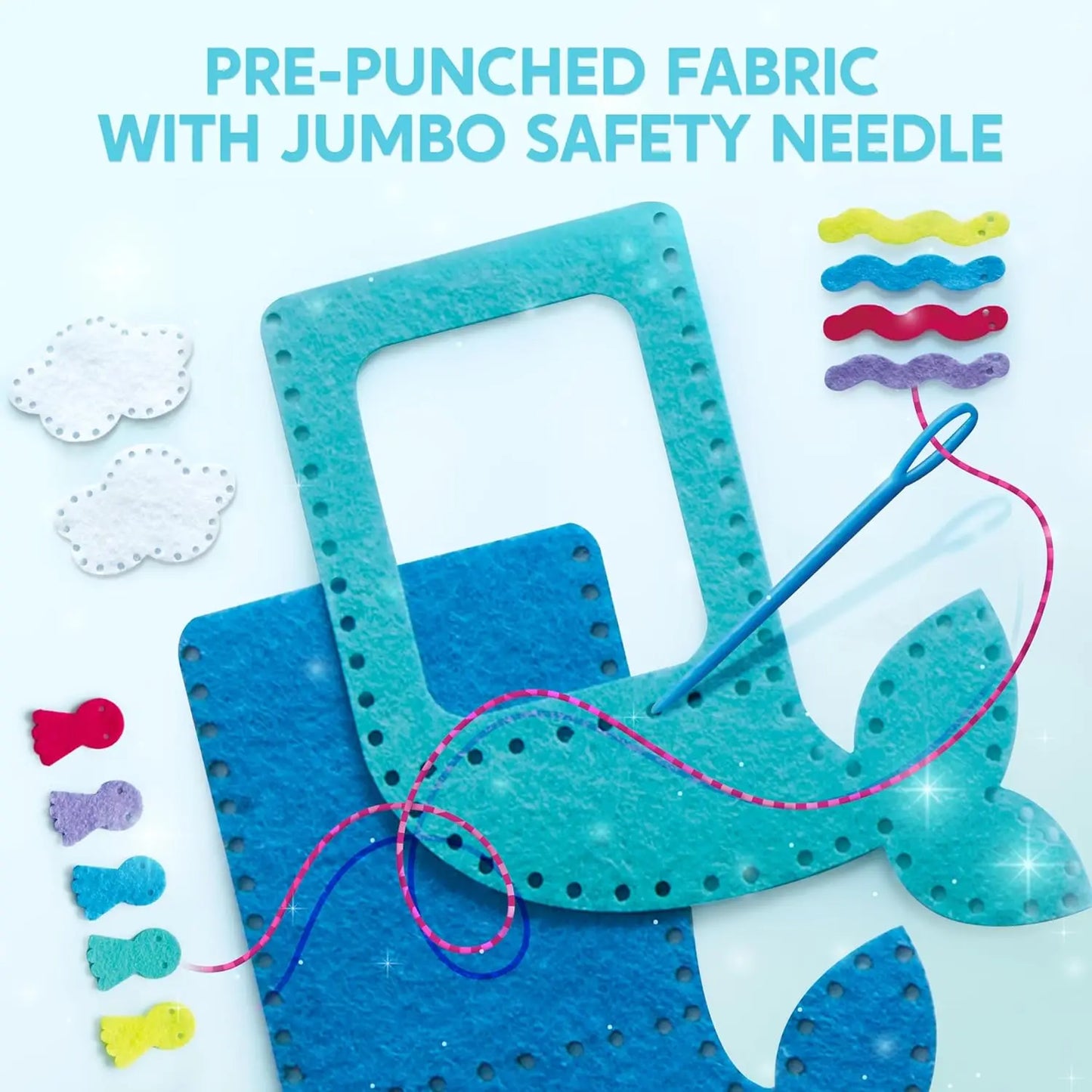 Joyfy My First Kids Sewing Kit 7 Projects Unicorn Mermaid