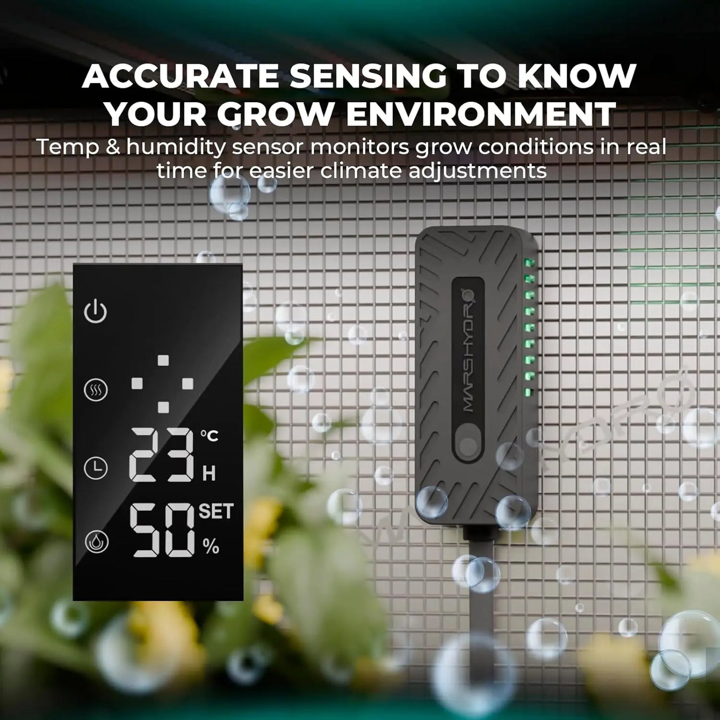 Plant Humidifier For Grow Tent With Ultrasonic Humidity And Timer