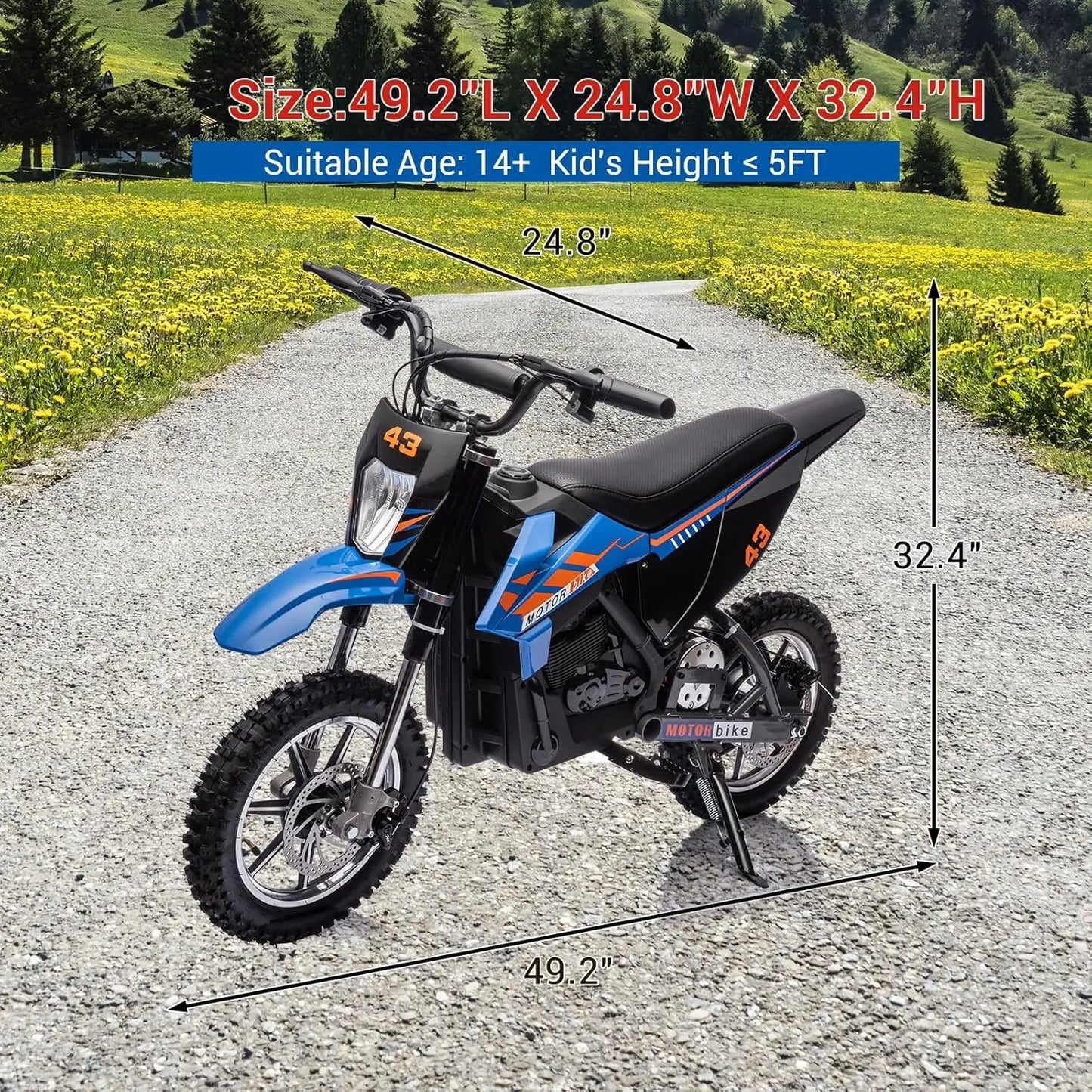 HiMISS 36V Electric Dirt Bike For Kids Ride On Toy