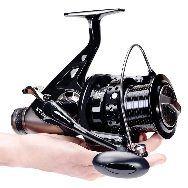 Spincast Fishing Reel Long Distance Saltwater Surf Casting Ergonomic Handle
