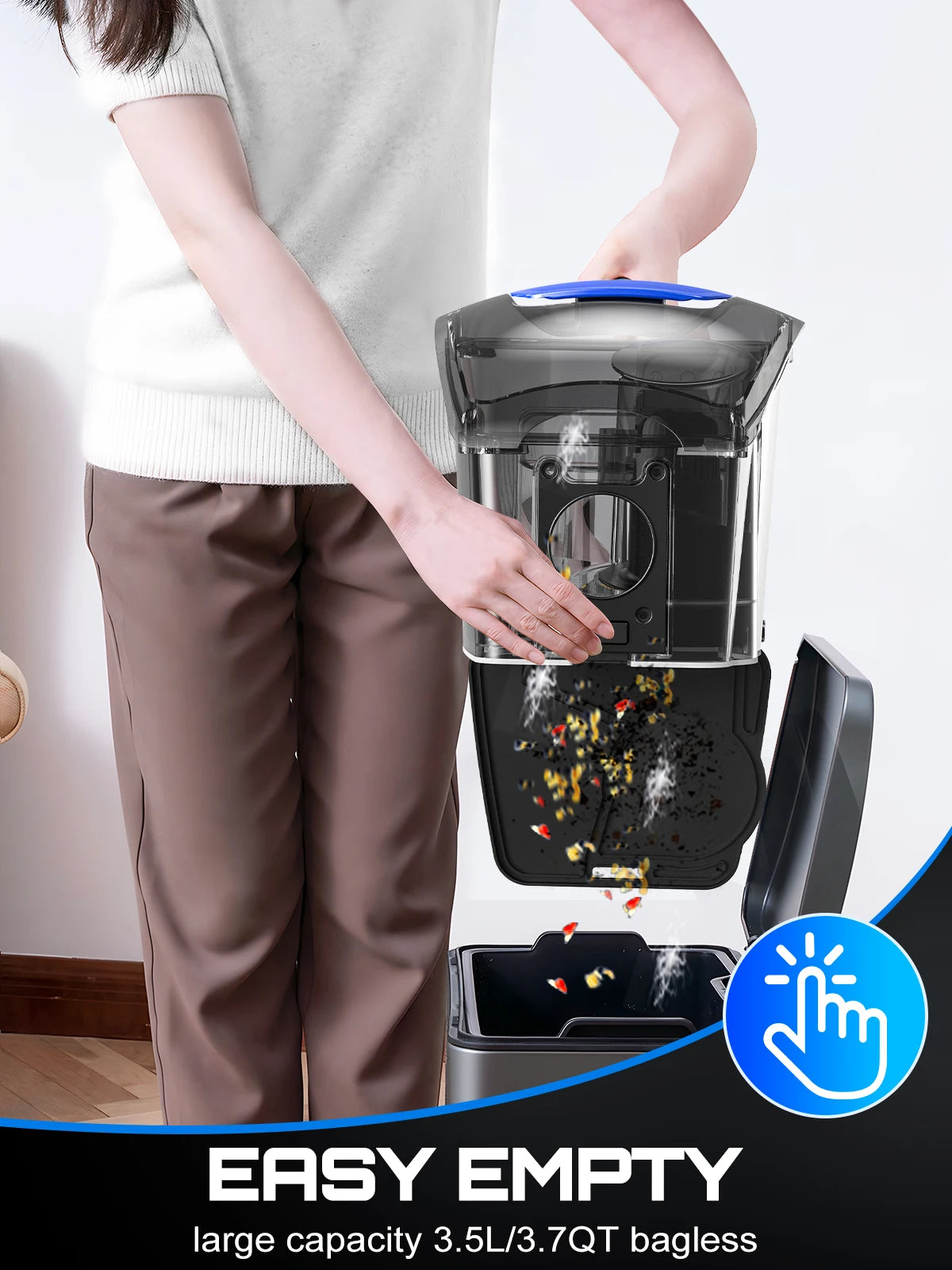 SUXIANGVAC Canister Vacuum Cleaner 1600W 40KPa For Hard Floors Carpets