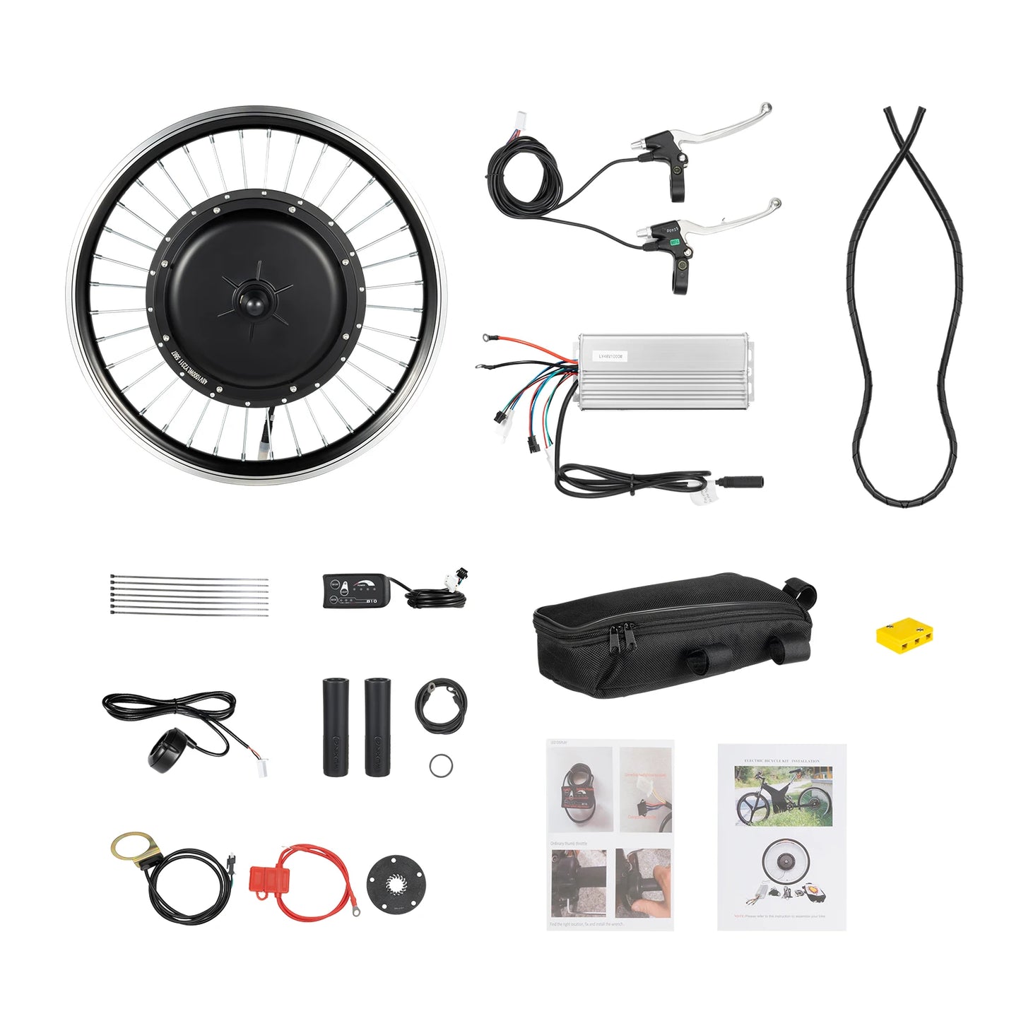48V 1000W Front Rear Wheel Electric Bike Conversion Kit SW810LED