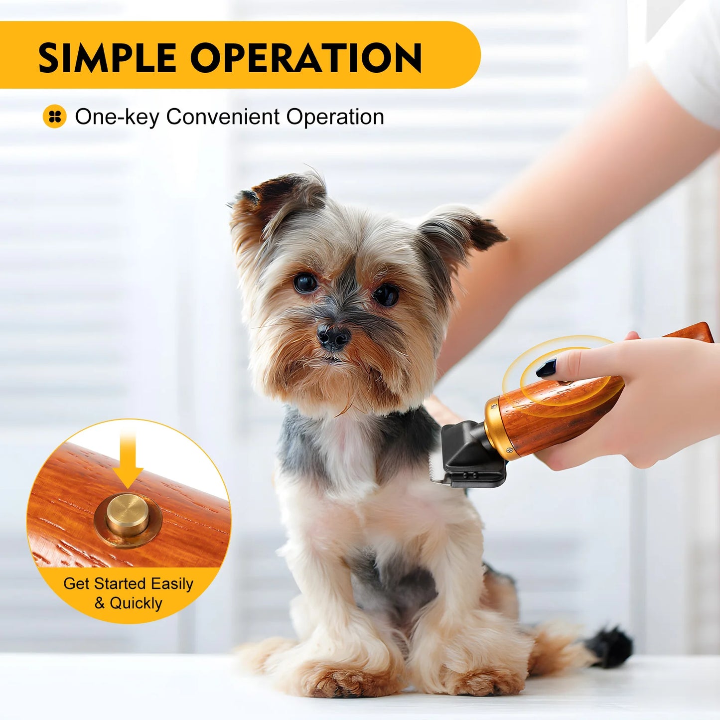 Bymaocar 55W Electric Pet Clipper Corded For Dogs Sheep Goats