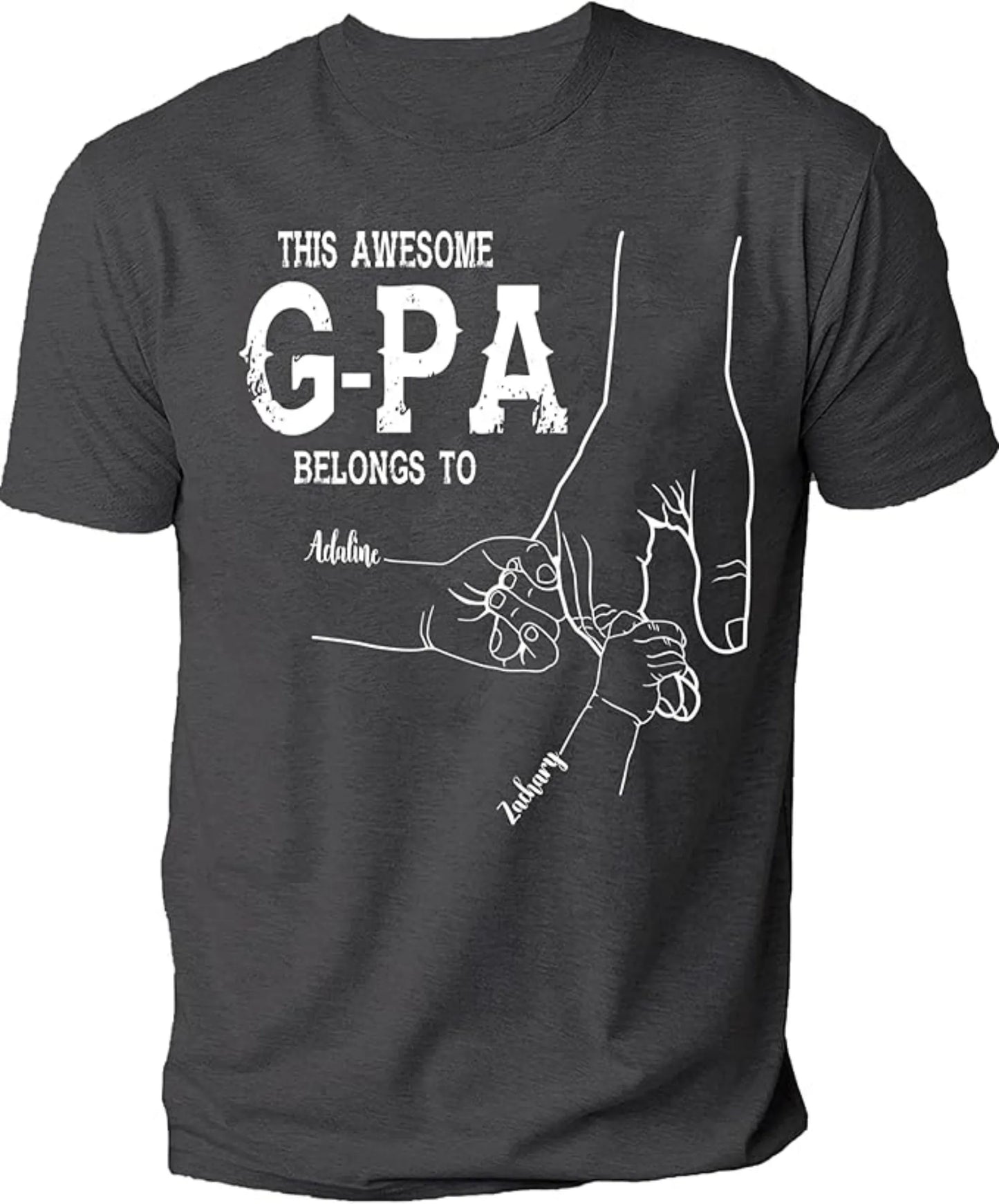 Personalize Best Grandpa Dad Ever Custom Fist Bump T Shirt