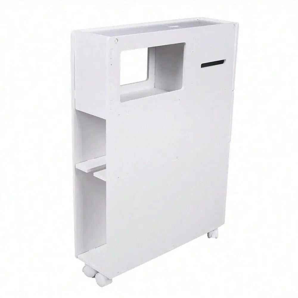 Freestanding Bathroom Floor Cabinet Storage Organizer With Shelf