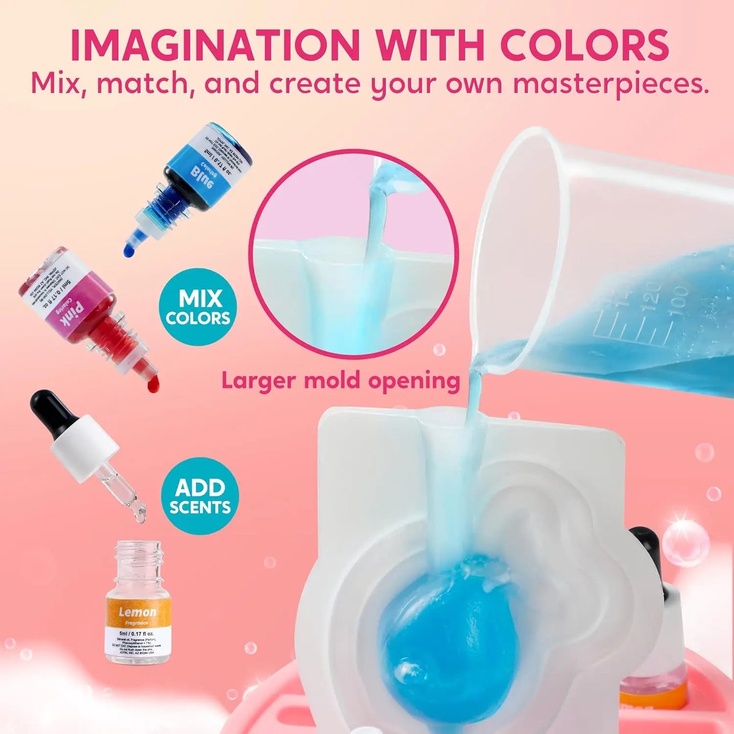 Joyfy Unicorn Soap Making Kit DIY for Kids and Teens
