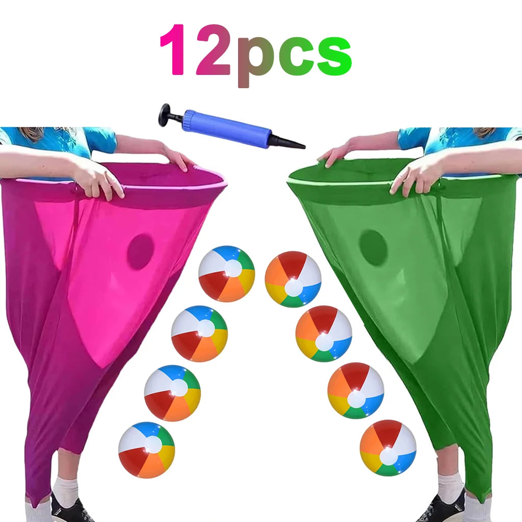 12pcs Set of Fun Grandma Pants Throwing Games, Suitable for Parties and Backyard Family Interactive Game Sets, Grandma Pants Throwing Games, Suitable for Outdoor Party Games, Family Interactive Toys, Playroom Activities, Suit