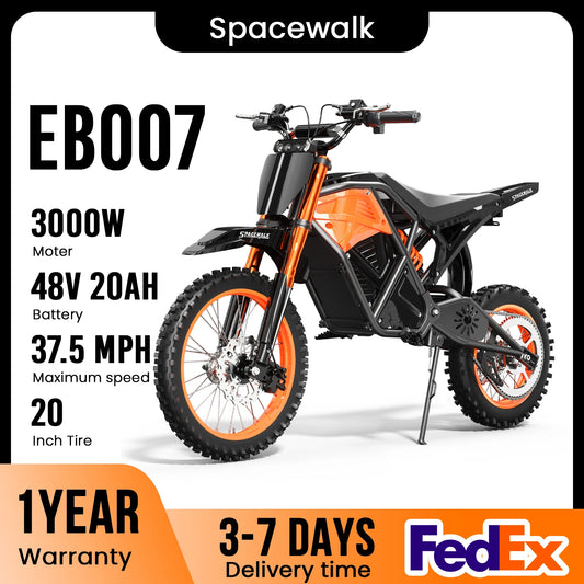 Eilleo Spacewalk EB007 48V Electric Dirt Bike 3000W Peak 37.5MPH