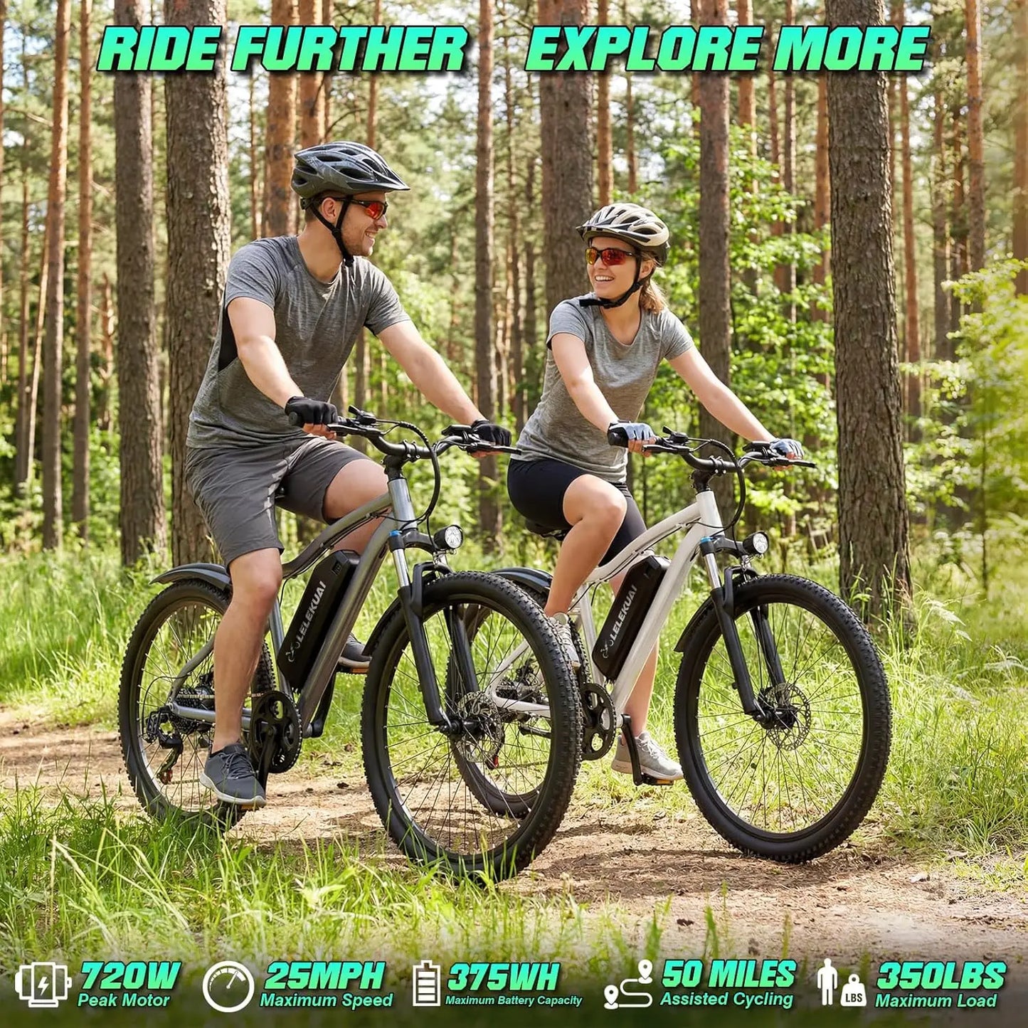 Electric Bike For Adults 7 Speed 25 MPH 720W Motor
