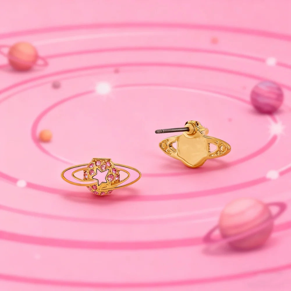 S925 Sterling Silver New DARLENE New Version Meteor Pentagram Earrings Women's Jewelry