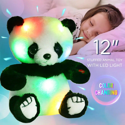Light Up Panda Plush Toy With LED For Kids Delight