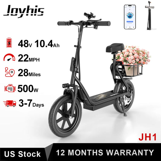 Joyhis JH1 Electric Scooter With Seat For Adults 20 MPH