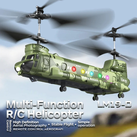 2.4G Remote Control Helicopter RC Aircraft with Camera Hd Aerial Photography LED Lights Airplane Model Toy for Boys Children