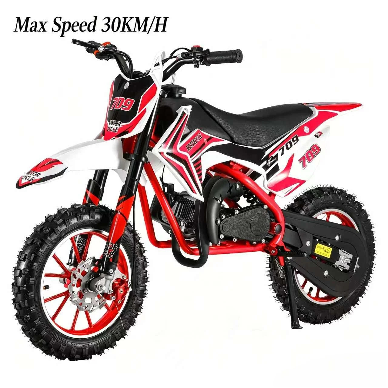 49cc 2 Stroke Kids Dirt Bike Gas Powered Off Road Mini Motorcycle Disc Brakes
