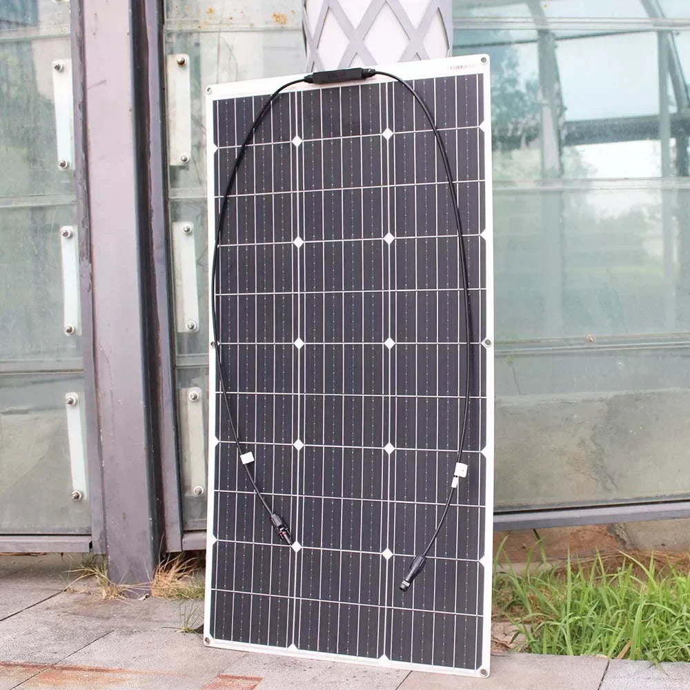 ASUNERGE Flexible 12V Monocrystalline Solar Panel For RV Boat
