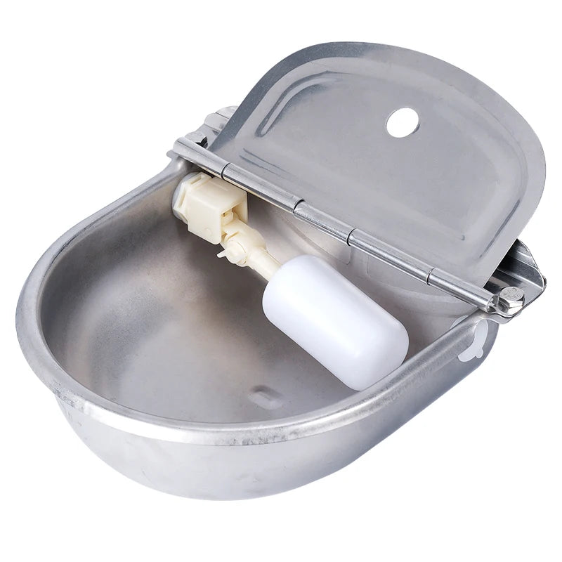 Jiecare Stainless Steel Automatic Drinking Bowl For Pets And Livestock