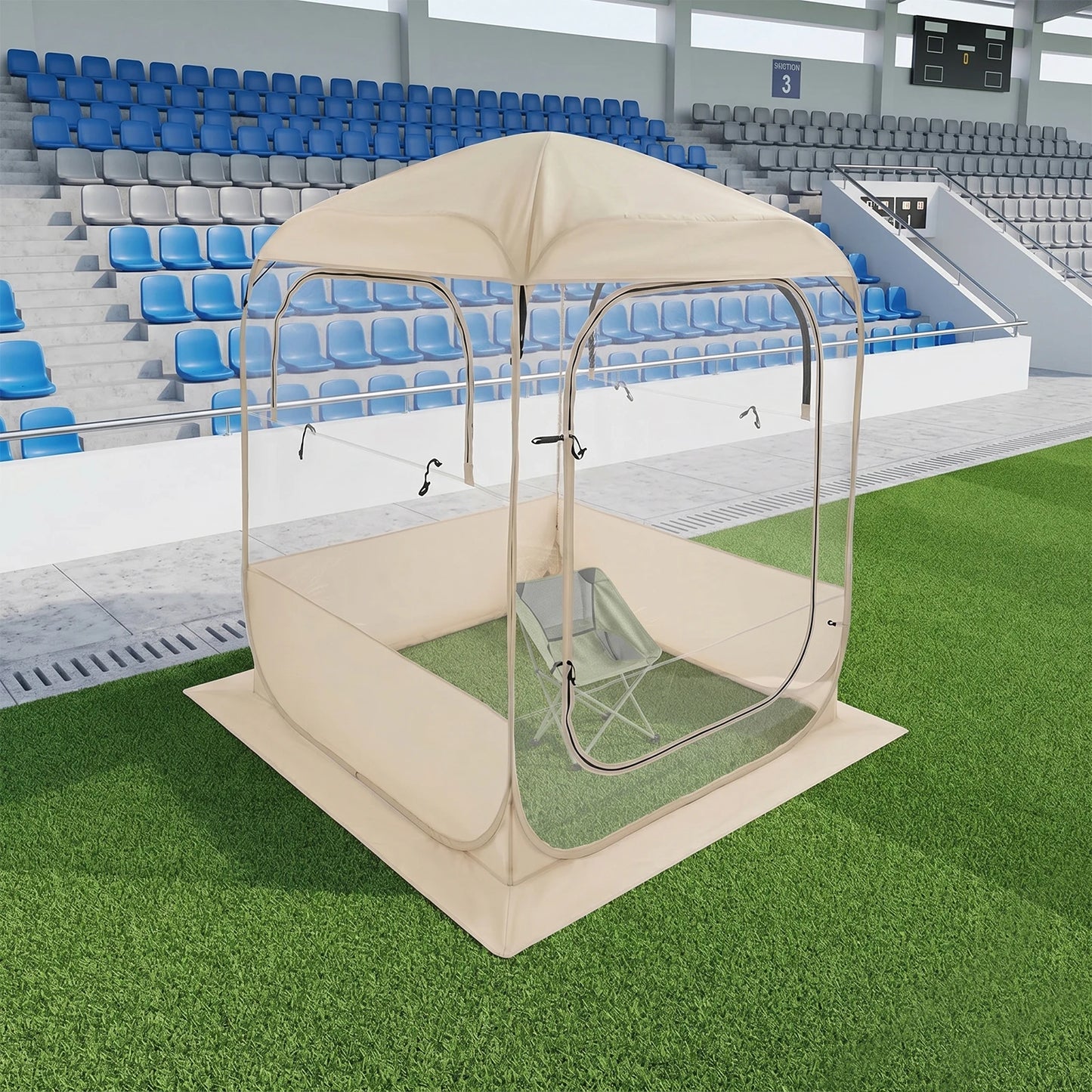 Bymaocar 150X195cm Automatic Spectator Tent Sports Fishing