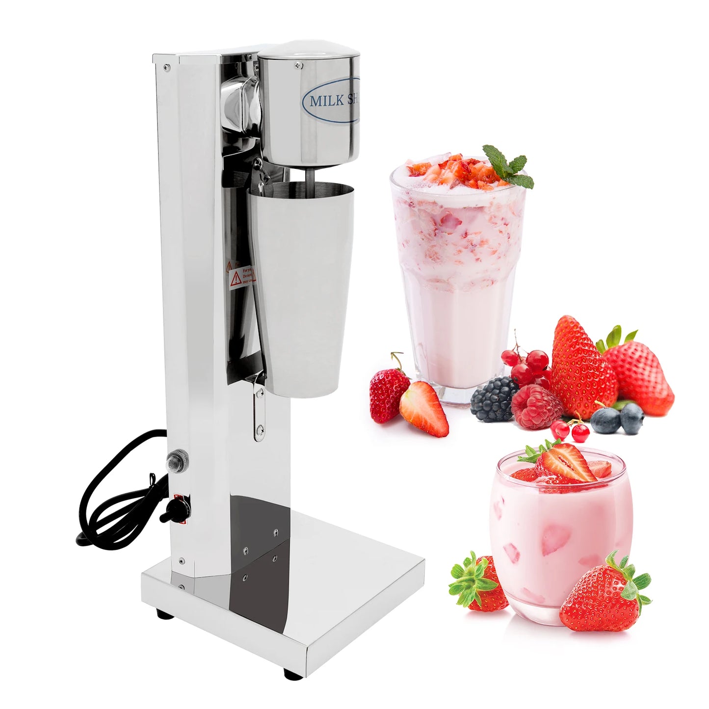 Bymaocar 180W Stainless Steel Milk Shake Machine 18000rpm