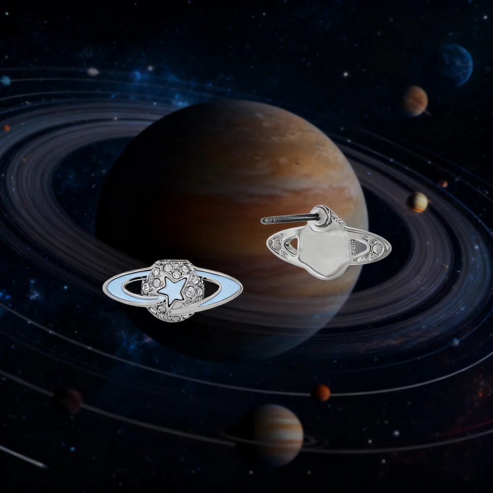 S925 Sterling Silver New DARLENE New Version Meteor Pentagram Earrings Women's Jewelry