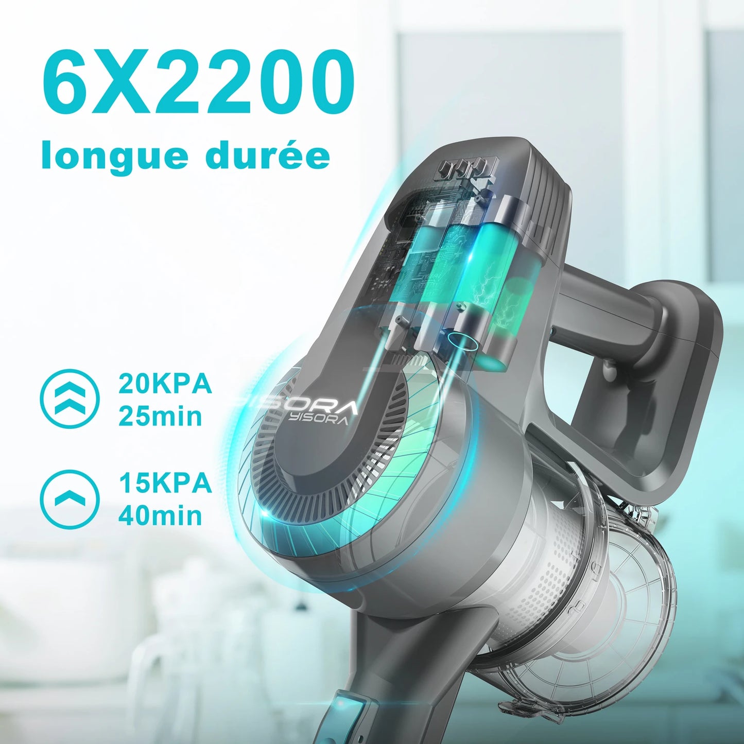 INSE N300 Cordless Upright Vacuum For Carpet And Hard Floors