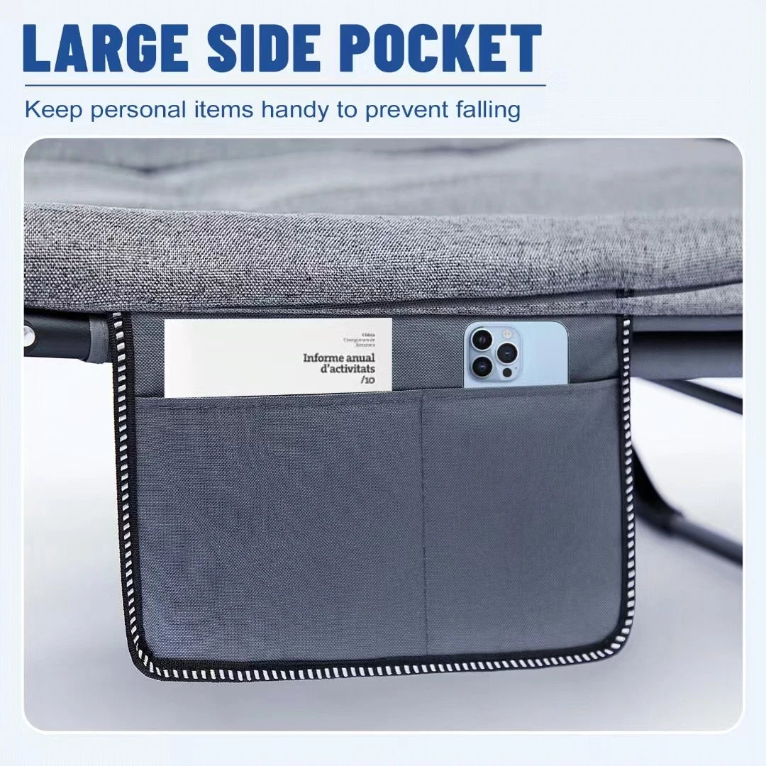 Aoran Portable Folding Lounge Chair With Side Pocket
