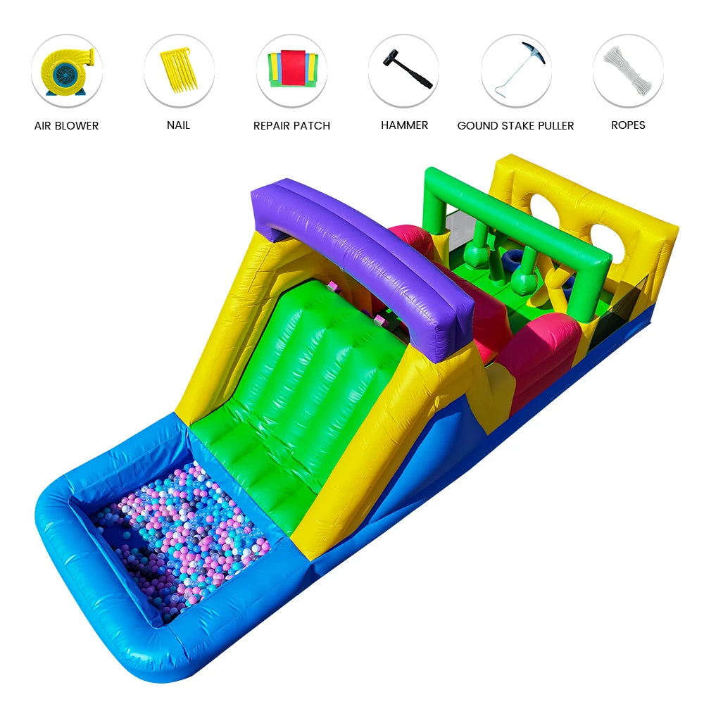 RTS Inflatable Obstacle Bounce Castle With Blower Commercial