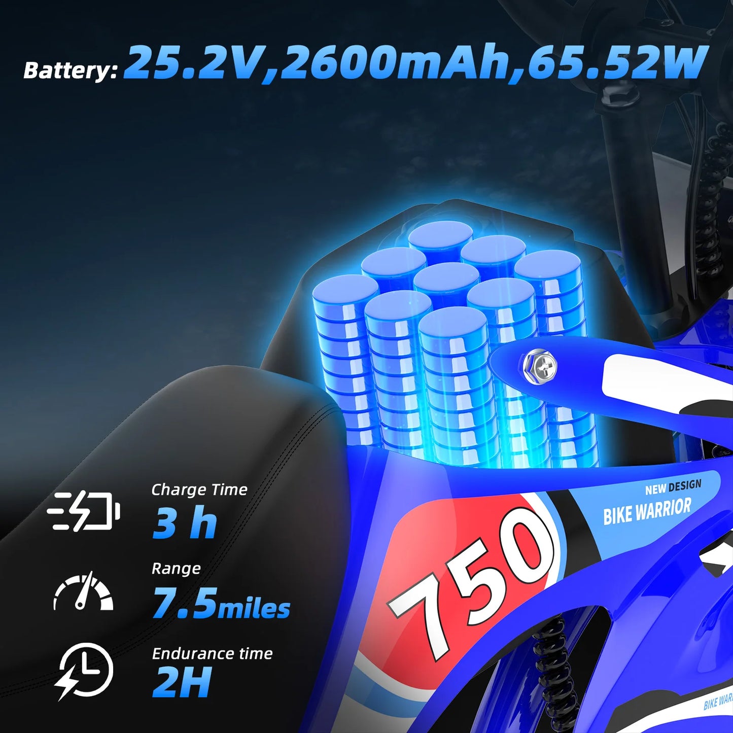 AOVOPRO 25V Electric Dirt Bike 200W Kids Electric Motorcycle