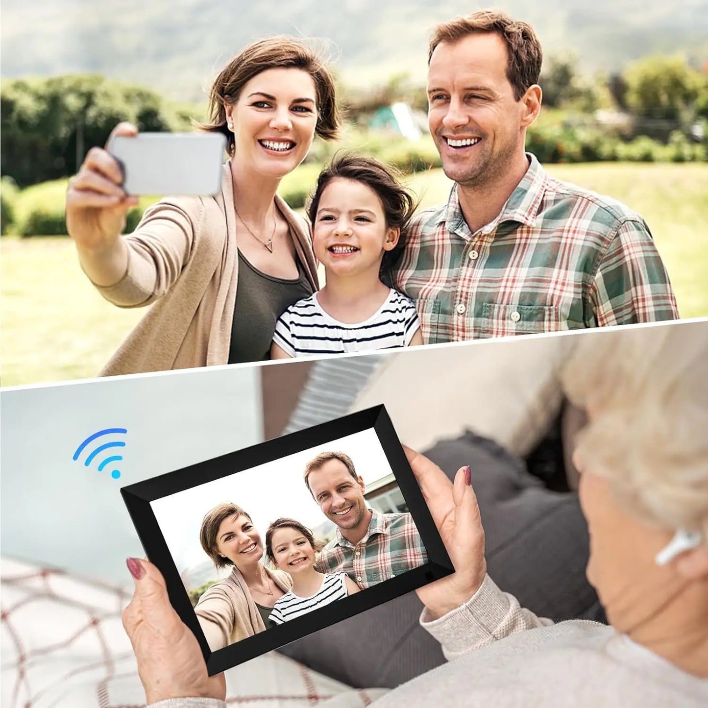 Yenock 32GB Smart WiFi Digital Photo Frame IPS Touch